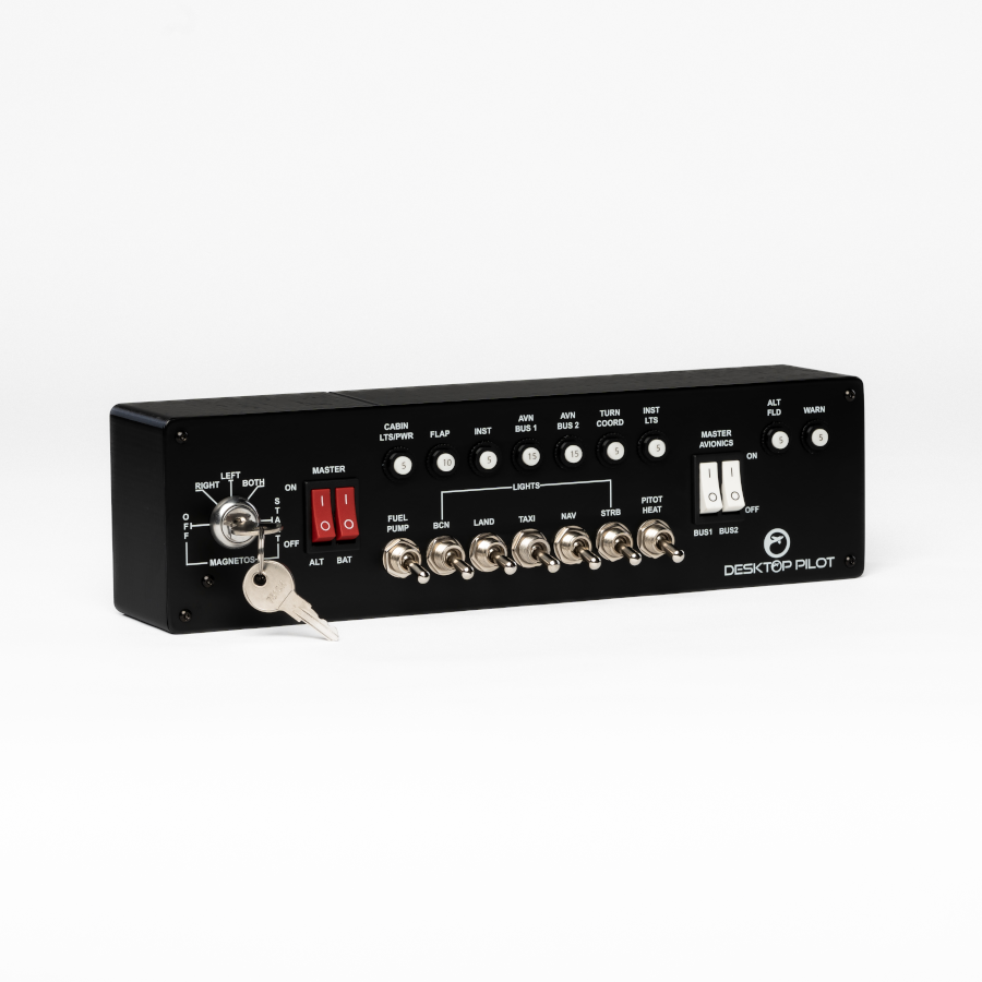 Cessna 172 Ignition Panel for Flight Simulators - Fast Shipping