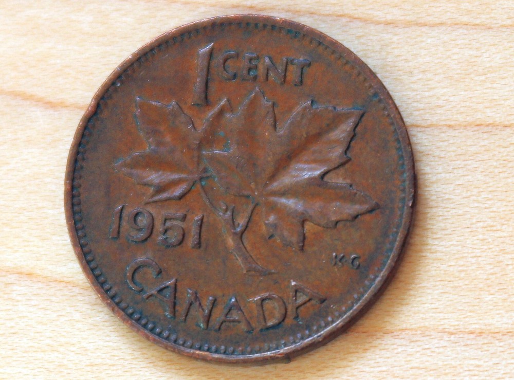 1951 Canada 1 Cent George VI