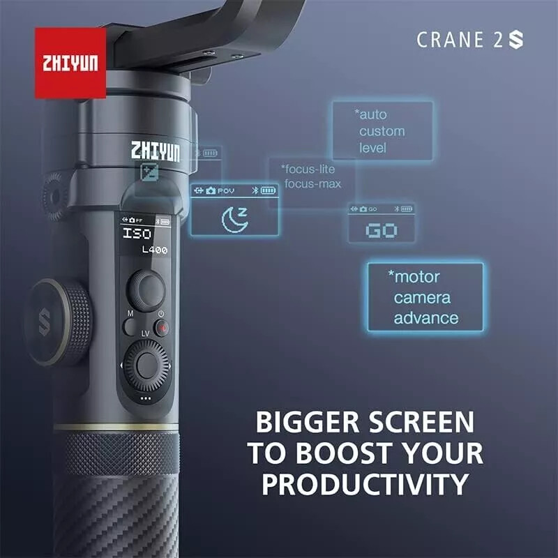 Refurbished zhiyun Crane 2S Combo Gimbal Stabilizer Fully Functional + Accessory