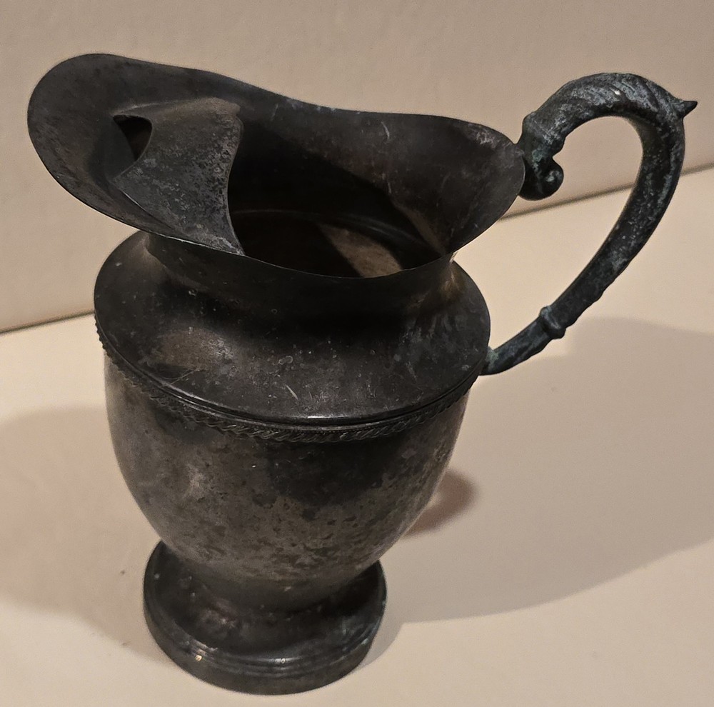 9" Elegant Birks Brand Rideau Plate Classic Design Silver Water Pitcher Jug