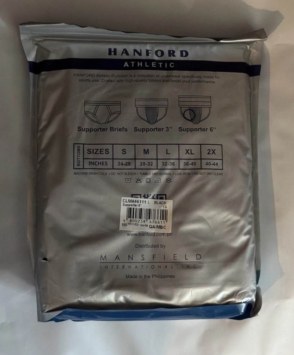 Hanford 6” Athletic Supporter Jockstrap