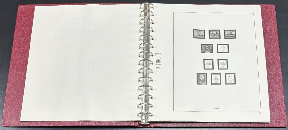 Vintage, Unused Safe Stamp Album w/ Pages, No Stamps - Red