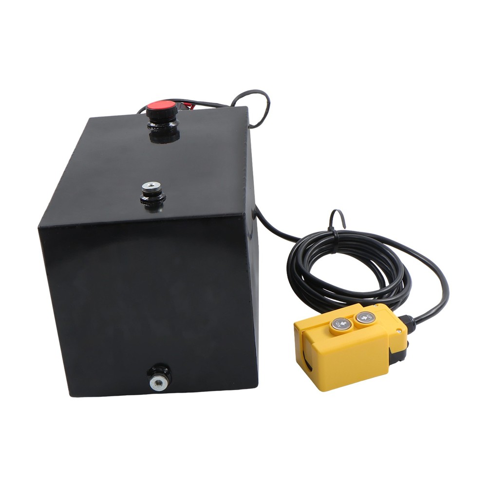 15 Quart Double Acting Hydraulic Pump Dump Trailer Power Unit DC 12V Unit Pack