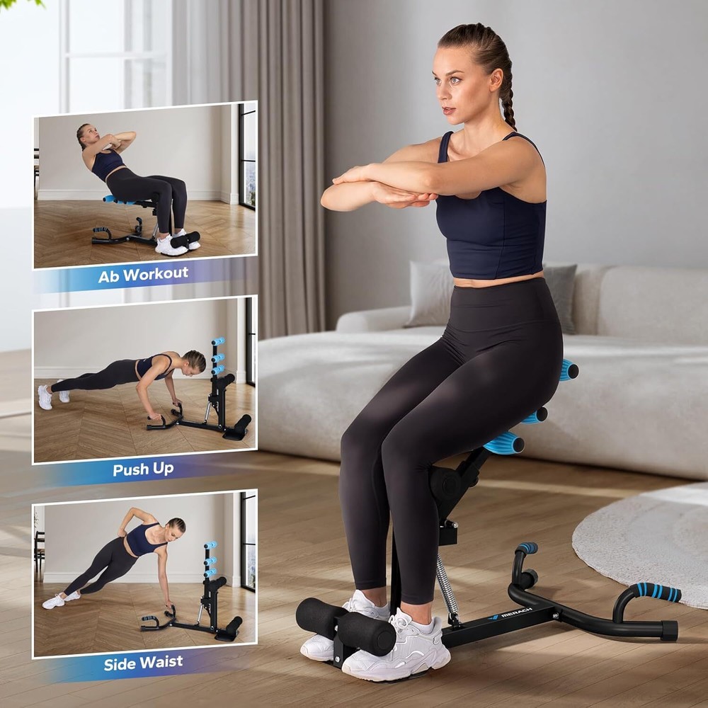 MERACH Deep Squat Workout Machine Adjustable Glutes Trainer Exercise Fitness