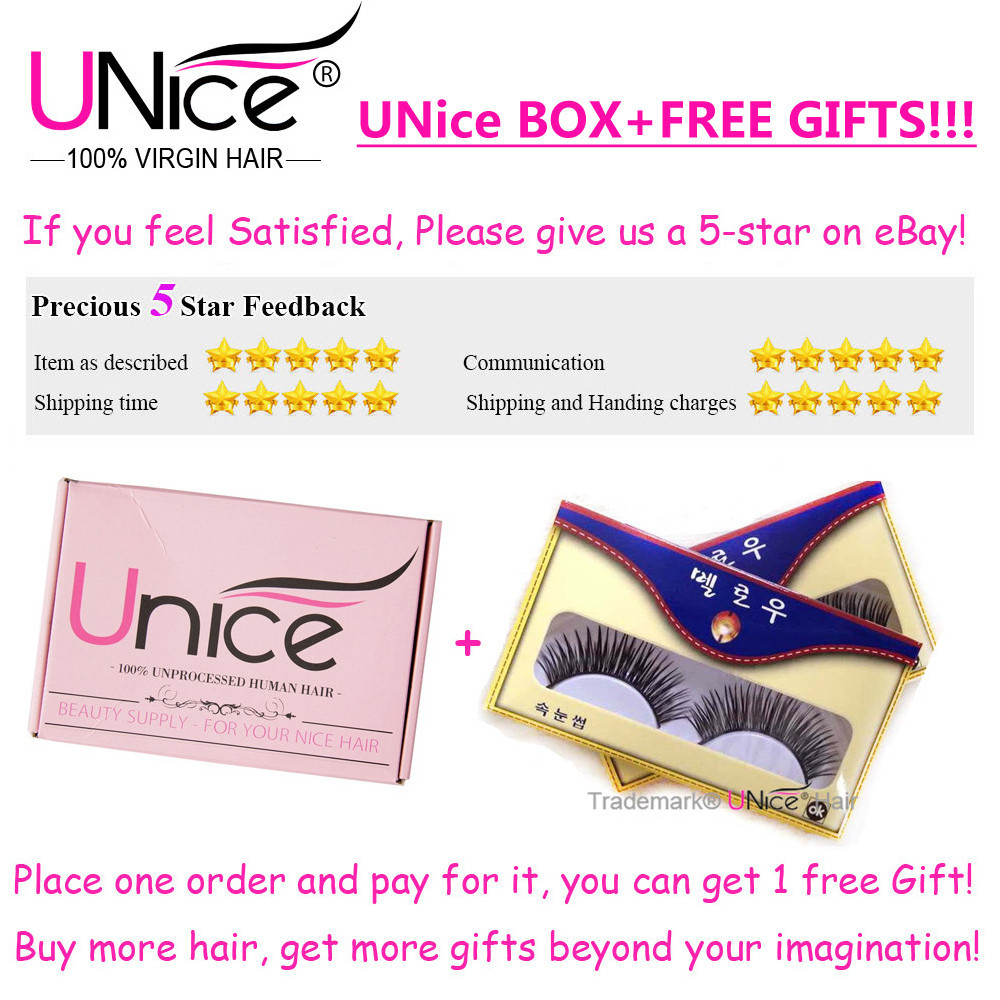 UNice 8A Brazilian Ombre Body Wave Human Hair Bundles Weaves 16"-26" US T1B/4/27