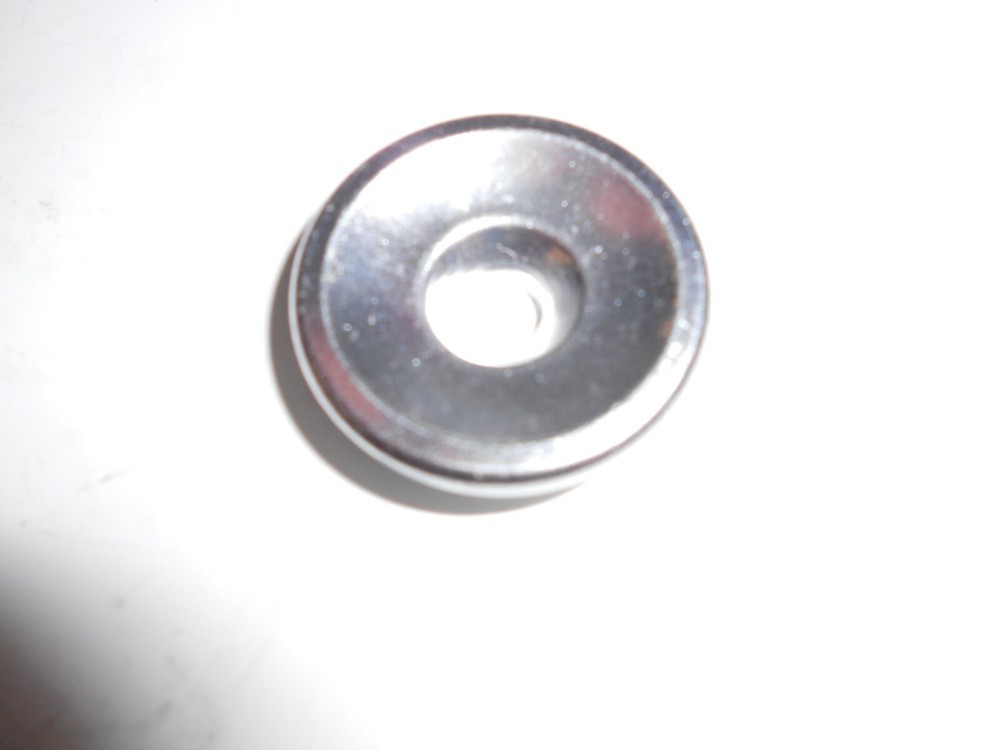 Alloy silver top cap 1 1/8" 5ga