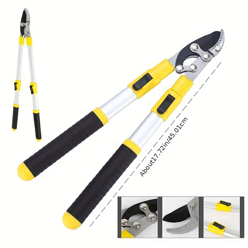 1pcs Strong Telescopic Thick Branch Scissors, Fruit Tree Pruning Garden Scissors