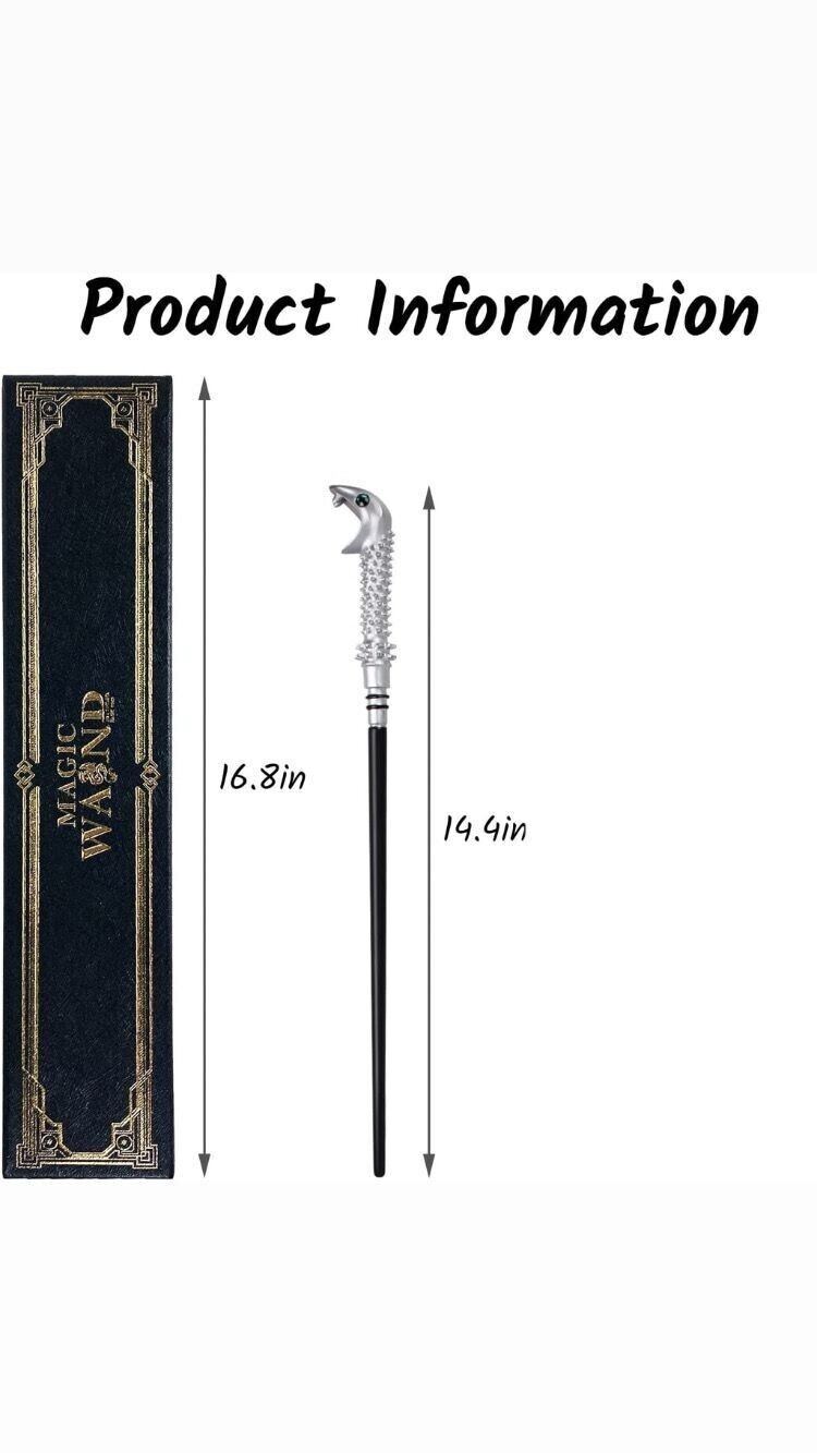 Lucius Malfoy Magic Wand 14.5" Collection Costume Props Metal Core Harry Potter