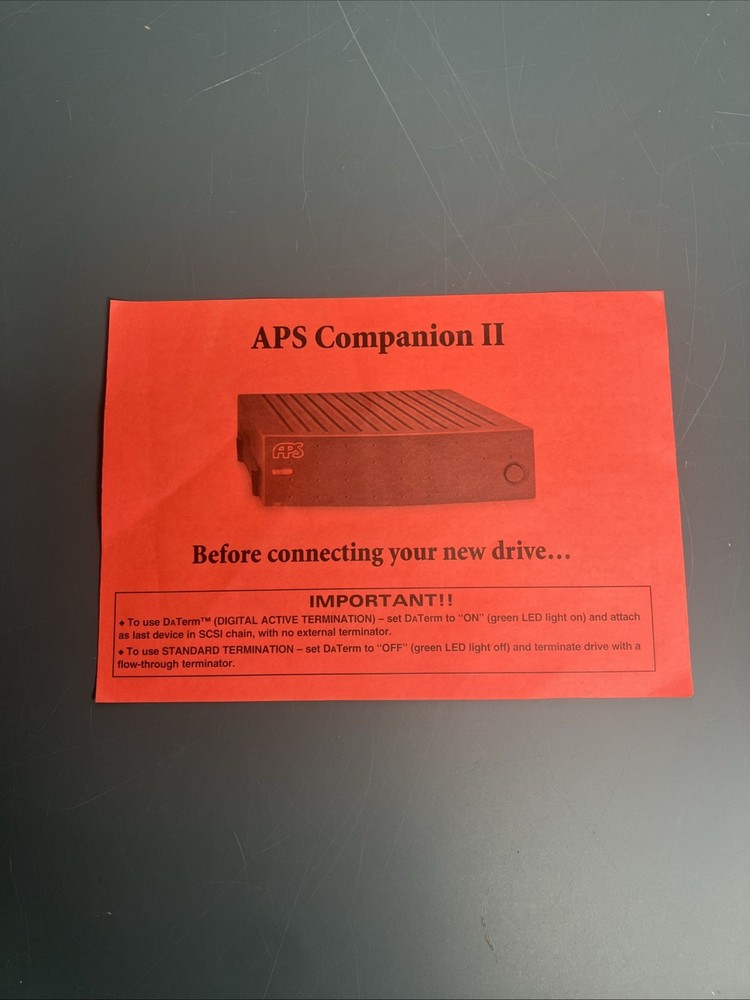 Alliance Peripheral Systems Companion II External Parallel Port Case