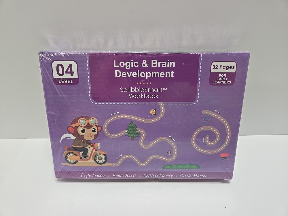 Scribble Smart Workbook LEVEL 4 Logic & Brain Development Cognitive Learning NEW