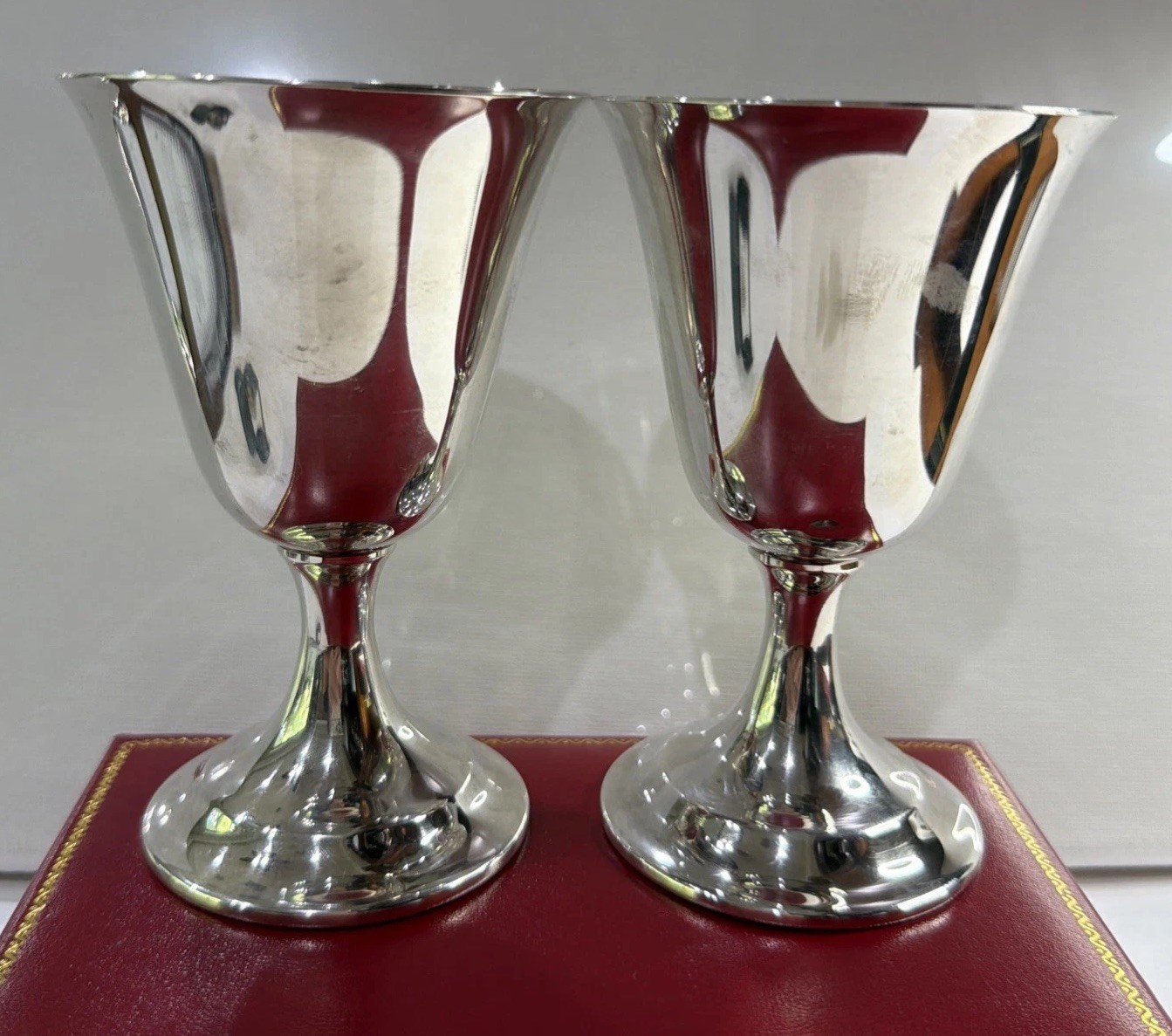International Lord Saybrook Sterling Silver Cocktail Cup No Mono Goblet Lot Set