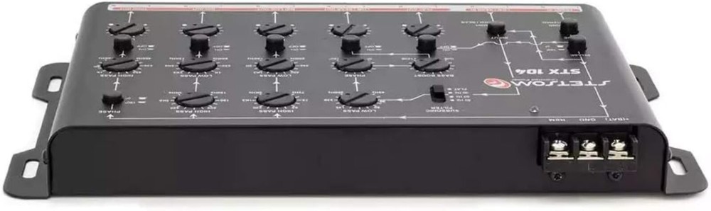 Lightweight 5-Channel Car Audio Crossover - Sleek and Powerful Performance