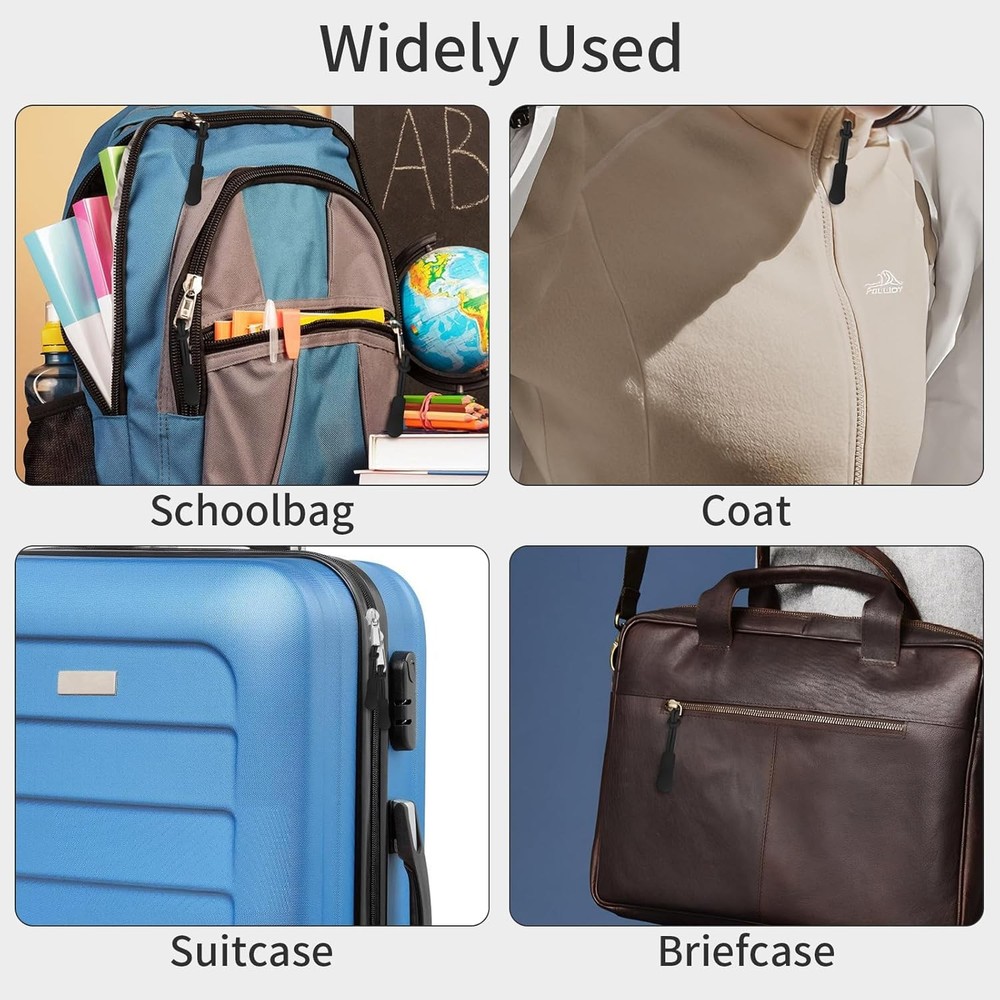 30 pcs Zipper Pull Replacement,Zipper Pulls, Replacement for Jackets,Golf Bag,Pu