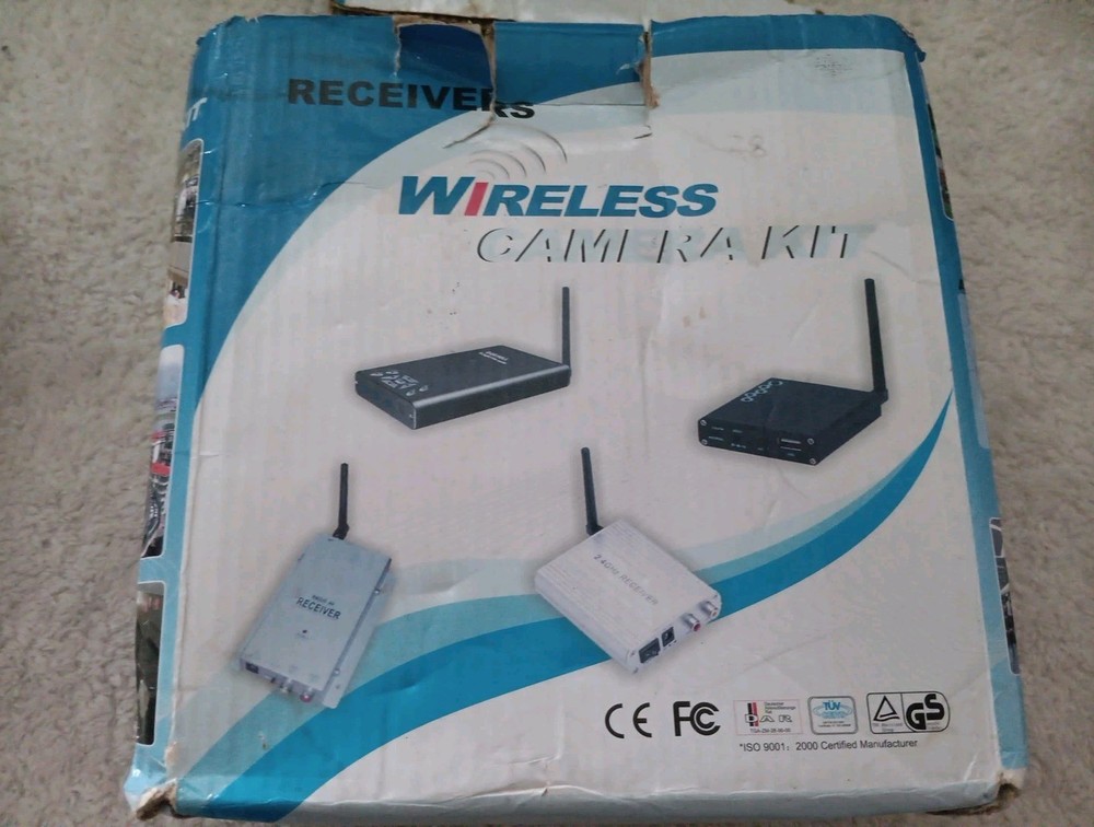 Wireless Camera Kit Receivers Skip-type Push-button USB2.0 Port W/ AV Cable