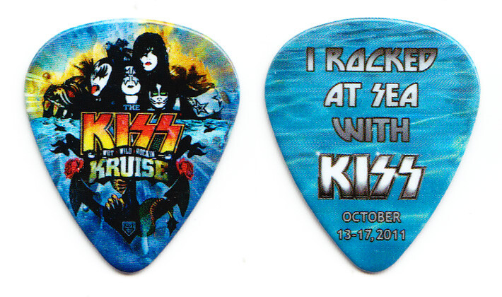 KISS Kruise I Rocked At Sea Guitar Pick - 2011 KISS Kruise