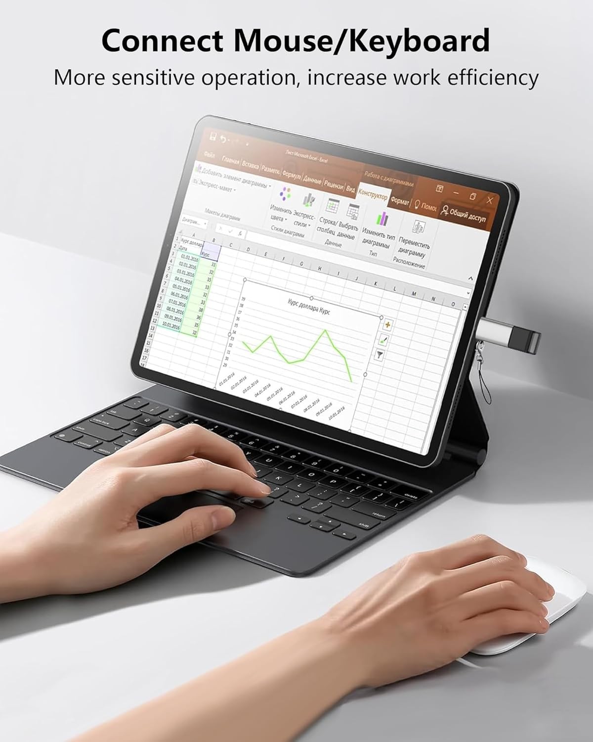 2 Pack Lightning to USB 3.0 OTG Adapter for iPhone 14 13 12 11 iPad Flash Drive