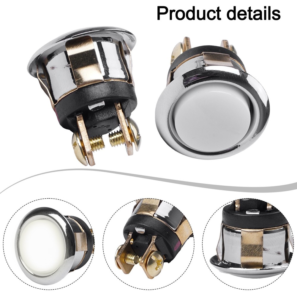 2 Pack Doorbell Button with Cool White Light for Simple Installation and Use