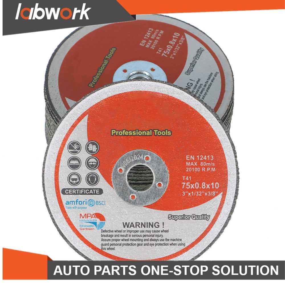 Labwork 25Pcs Cut Off Wheels Metal & Stainless Steel Cutting Discs 3"x1/32"x3/8"