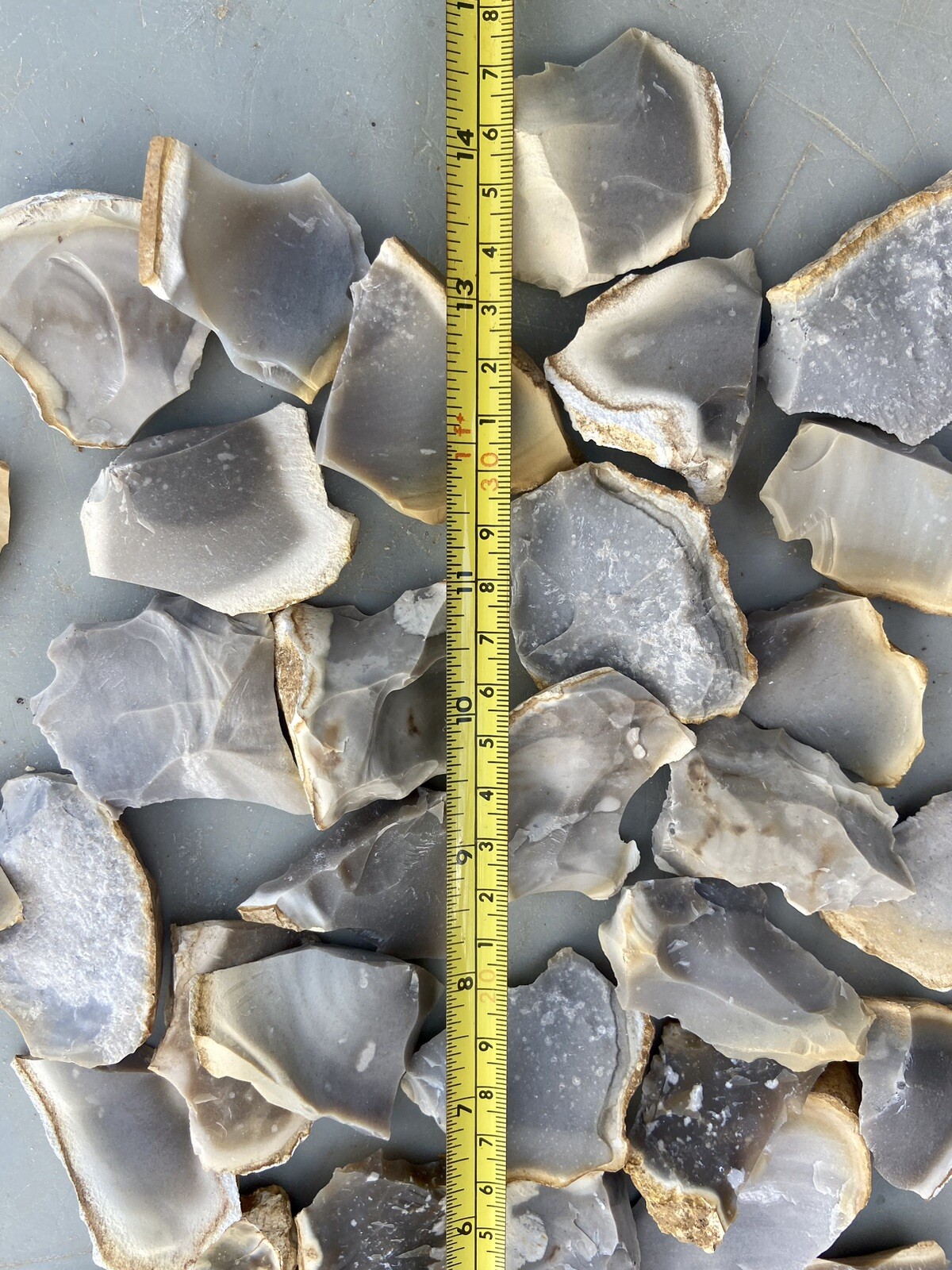 1 Pound-High Quality Chert Spalls-Primitive Fire Starting/Sparking/Flintknapping