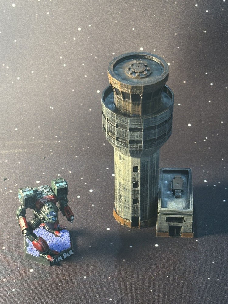 BATTLETECH 1:265 Scale Terrain - FLIGHT CONTROL TOWER - CUSTOM 3D PLA PRINT