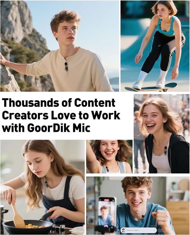 USB C Lavalier Microphone Wireless Mini Mic for Type-C Android Phone/Tablet/PC V