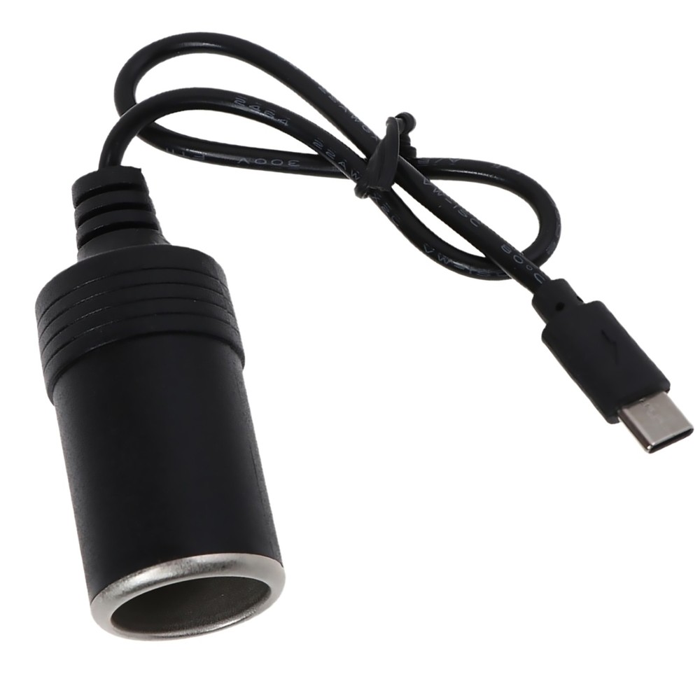 USB-C Type To Car Cigarette Lighter Socket Converter Adapter Plug 45W PD charger