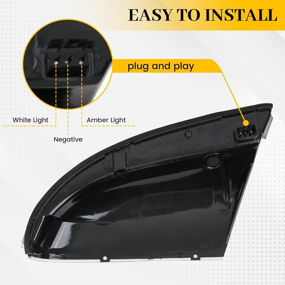 Front Mirror Turn Signal Puddle Light for Dodge Ram 1500 Left (Driver) Side