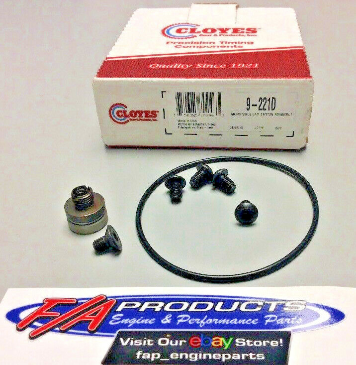 Cloyes 9-221D Quick Button 2-Pc 9-221 9-231 Timing Cover Replacement Button Kit