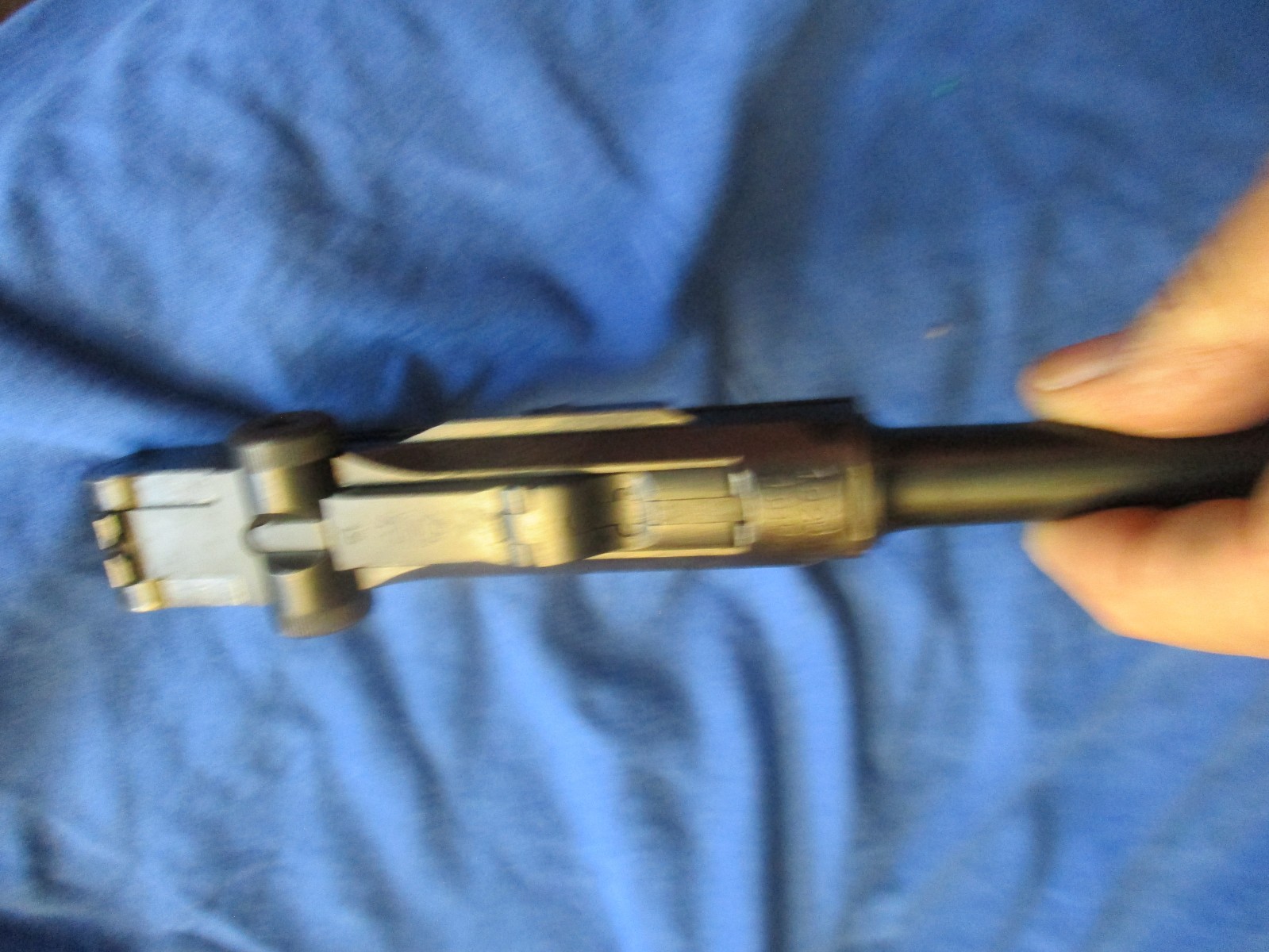 WW-1 1917 DWM P.08 Luger 9mm Slide, Toggle And Barrel Assembly non match Parts !