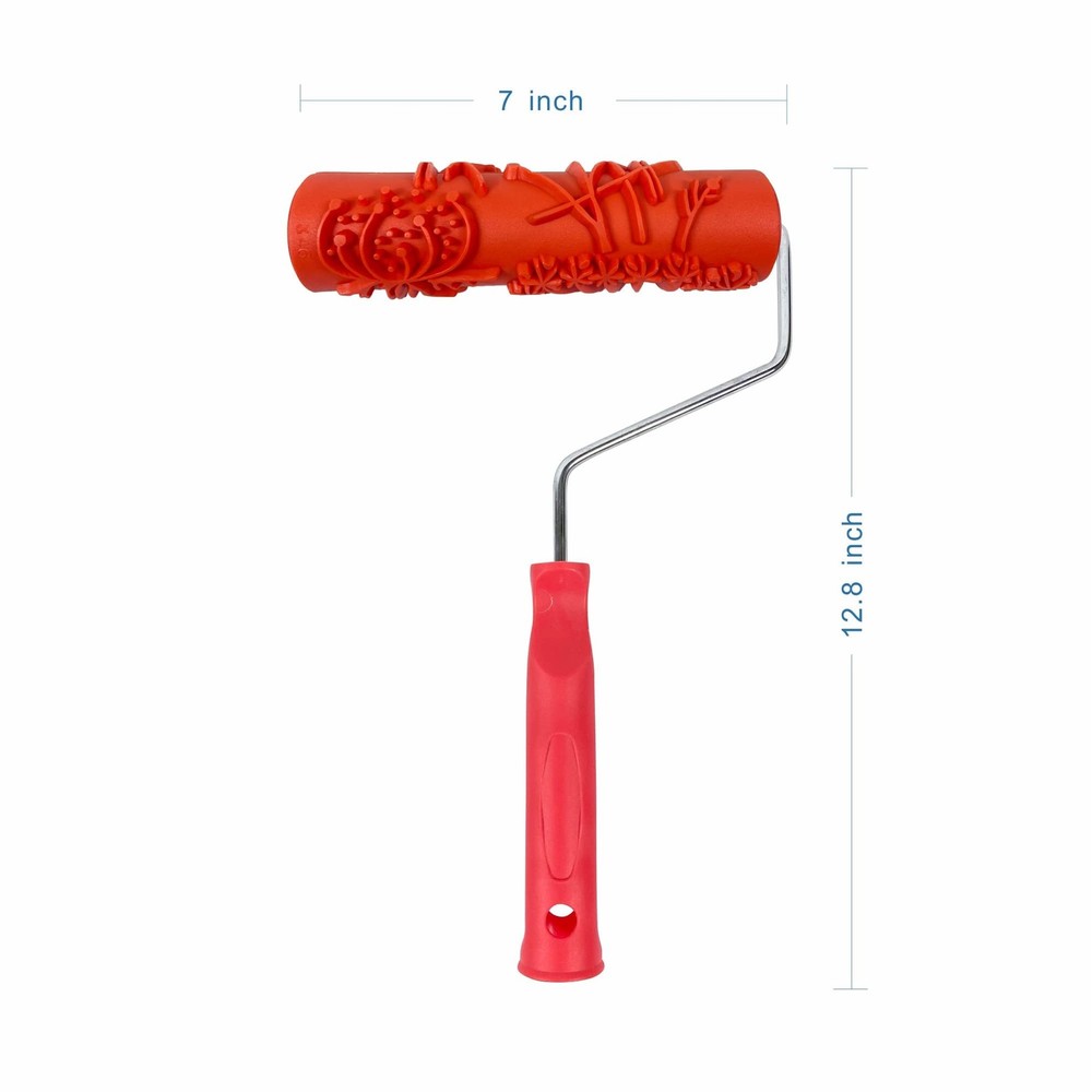 7 Patterned Paint Roller for Classic Brick Texture Wall Decoration Tool