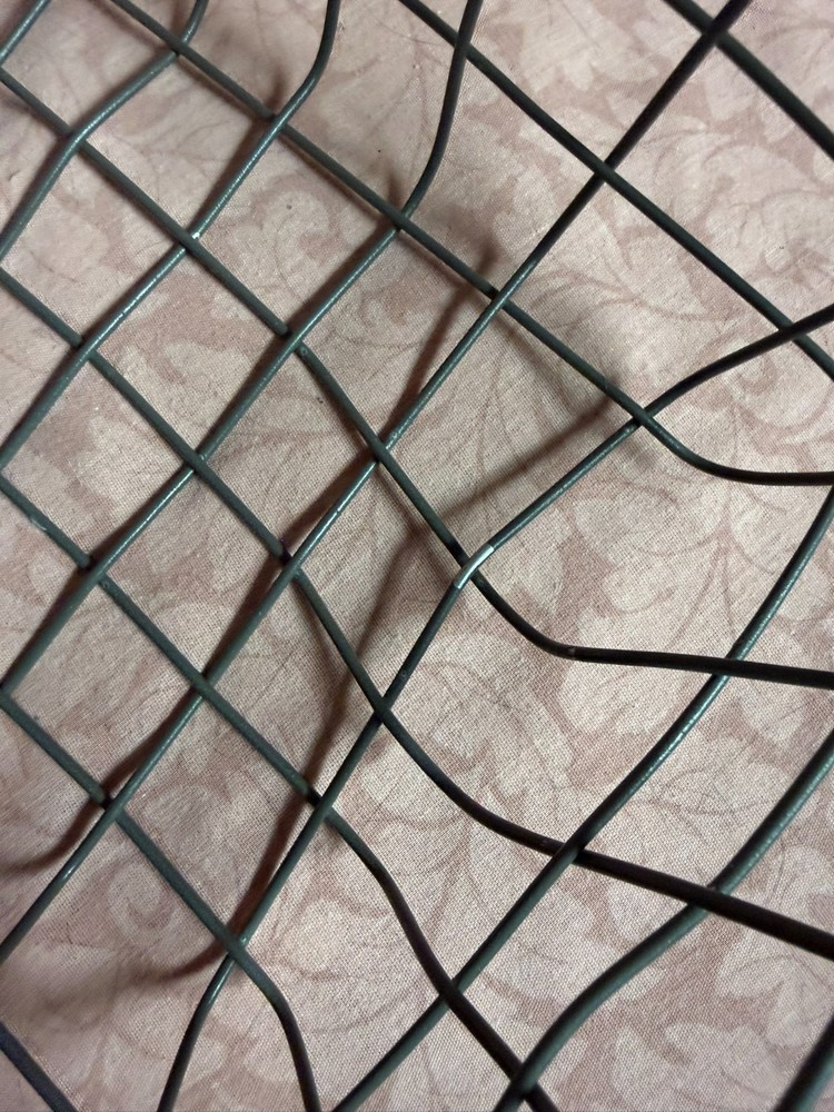Primitive Free Form Wire 11" Basket Rectangular Industrial Farmhouse Style