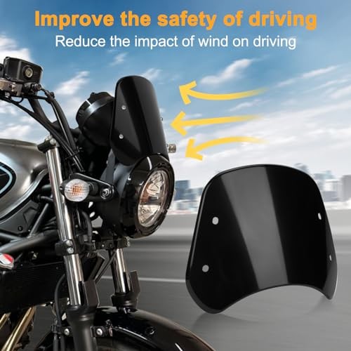 Motorcycle Front Universal Windshield Windscreen Wind Deflector Fairing Front