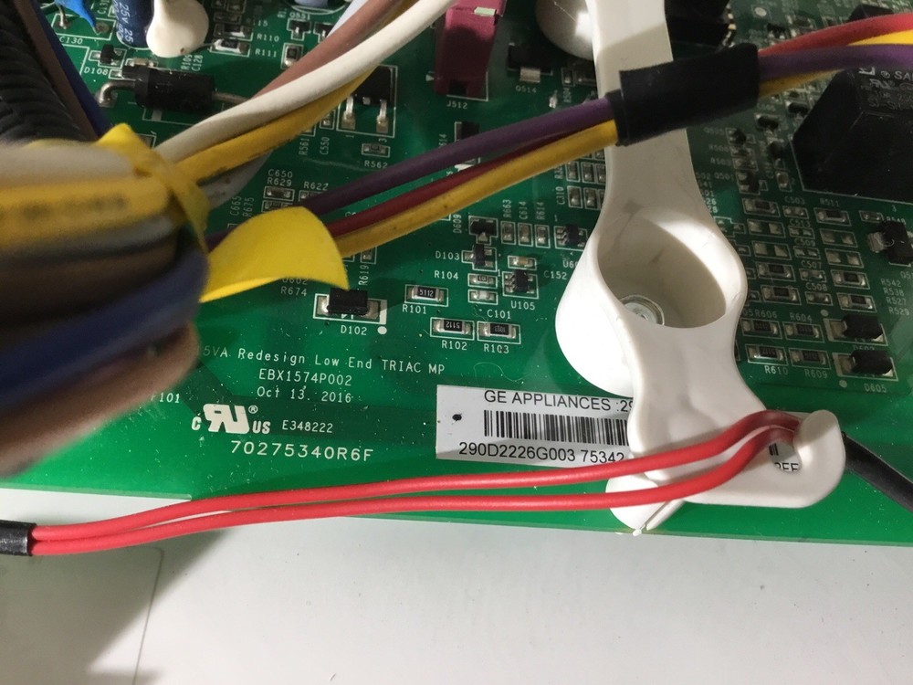 EBX1574P002 GE Washer Control Panel Assembly