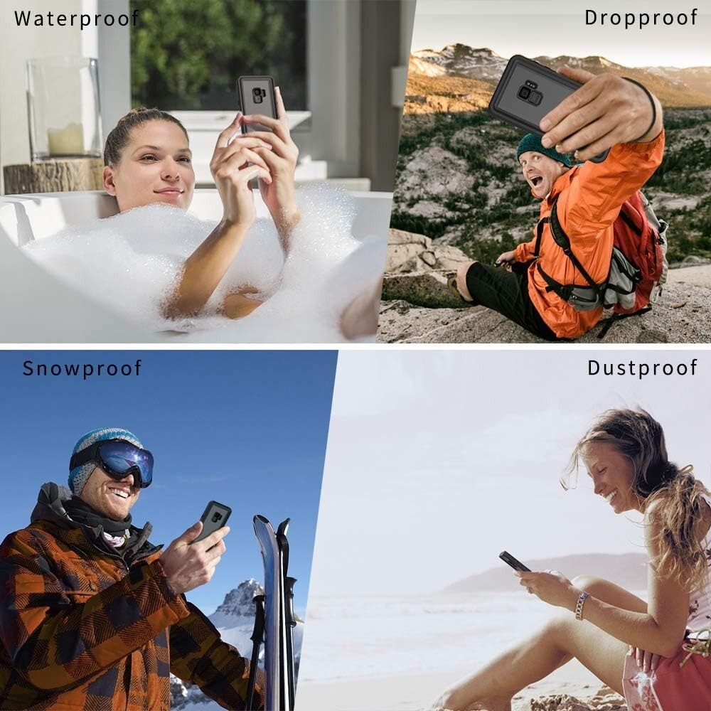 Samsung Galaxy S9 Plus Waterproof Case Built-in Screen Protector Shockproof 6.2
