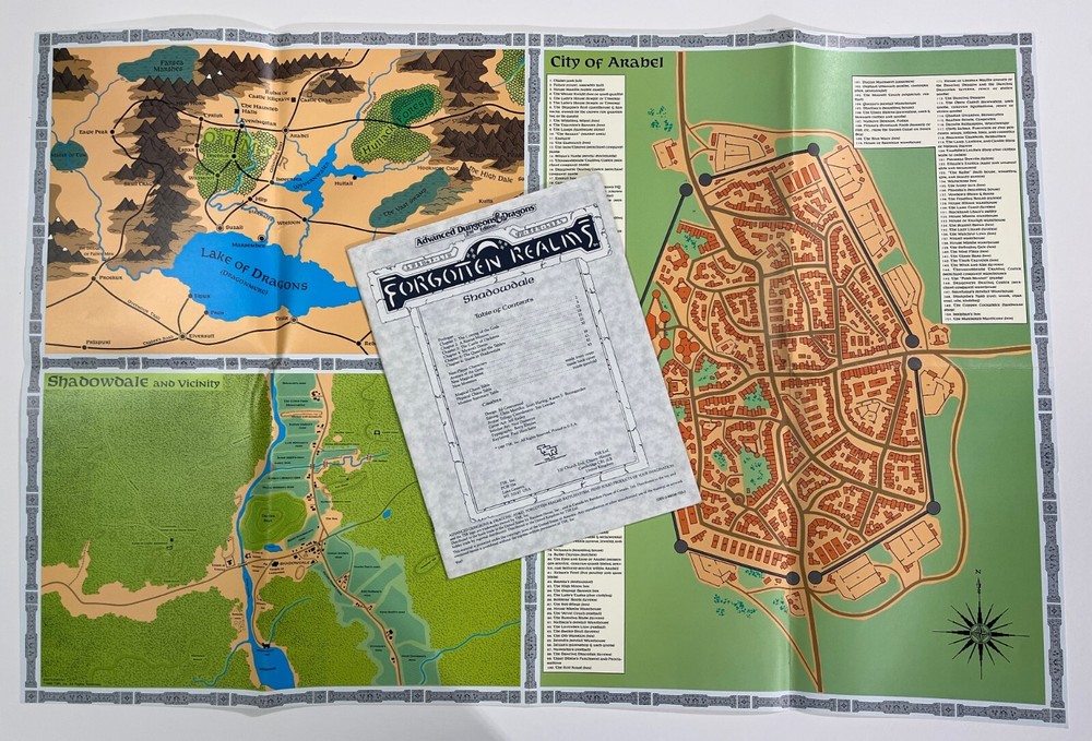 Advanced Dungeons and Dragons Module TSR Shadowdale 9247