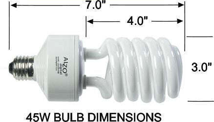 ALZO 45W CFL Photo Light Bulb 5500K, 2800 Lumens, 120V