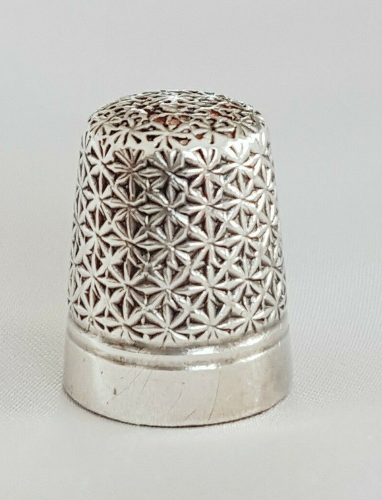 Silver THIMBLE ~ Charles Horner (CH) DORCAS ~ Size 9