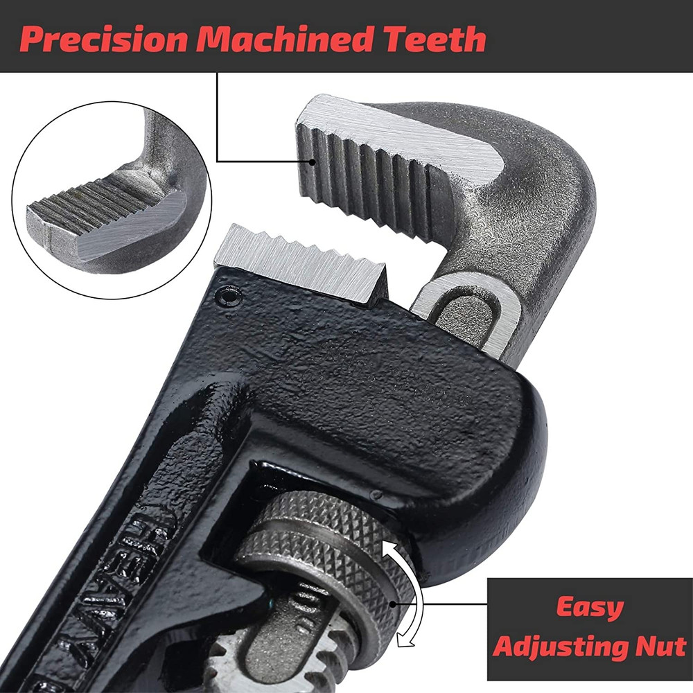 10-Inch Pipe Wrench - Robust and Reliable for Any Pipe Work Task
