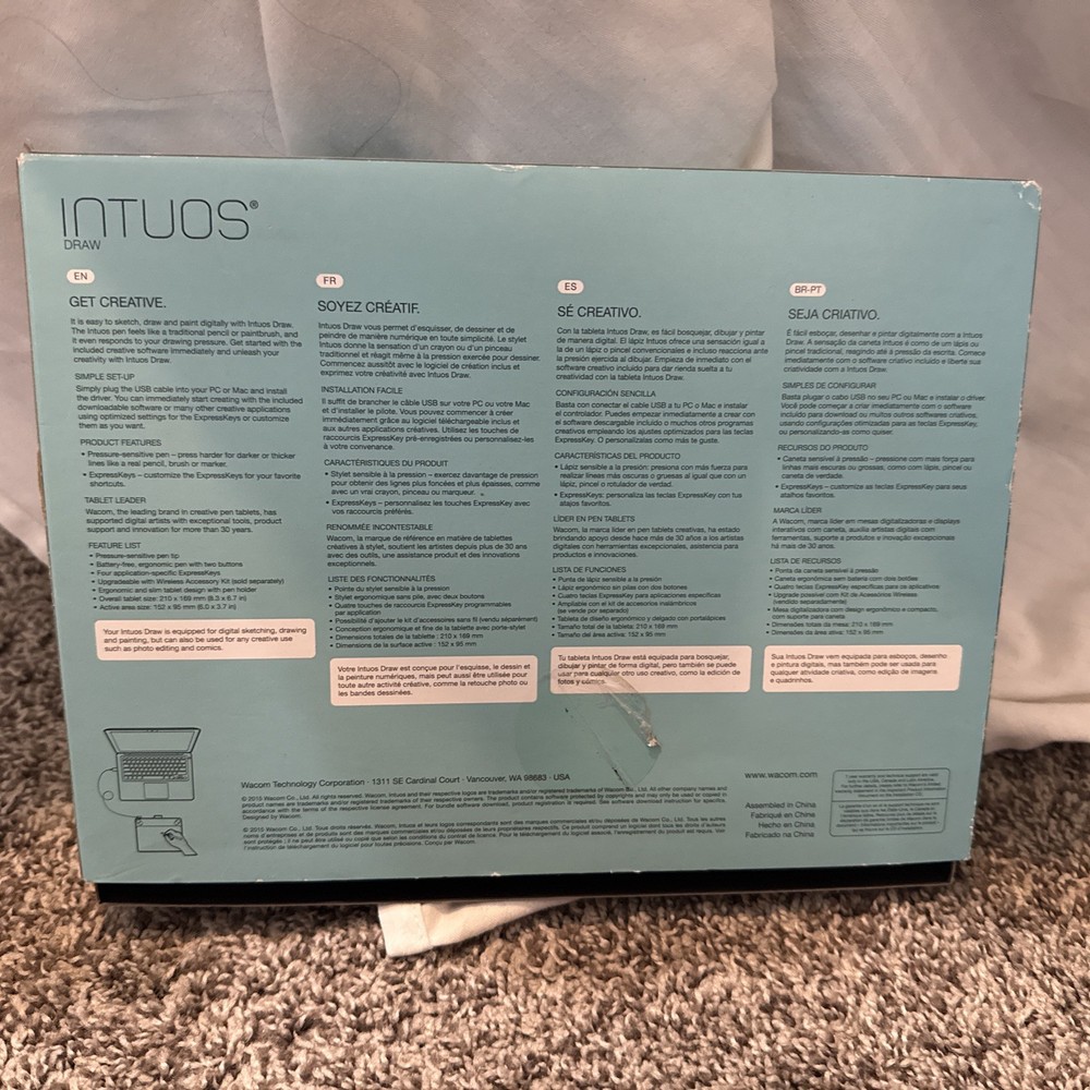 Wacom drawing Tablet 2015 [USED twice —WORKING perfectly