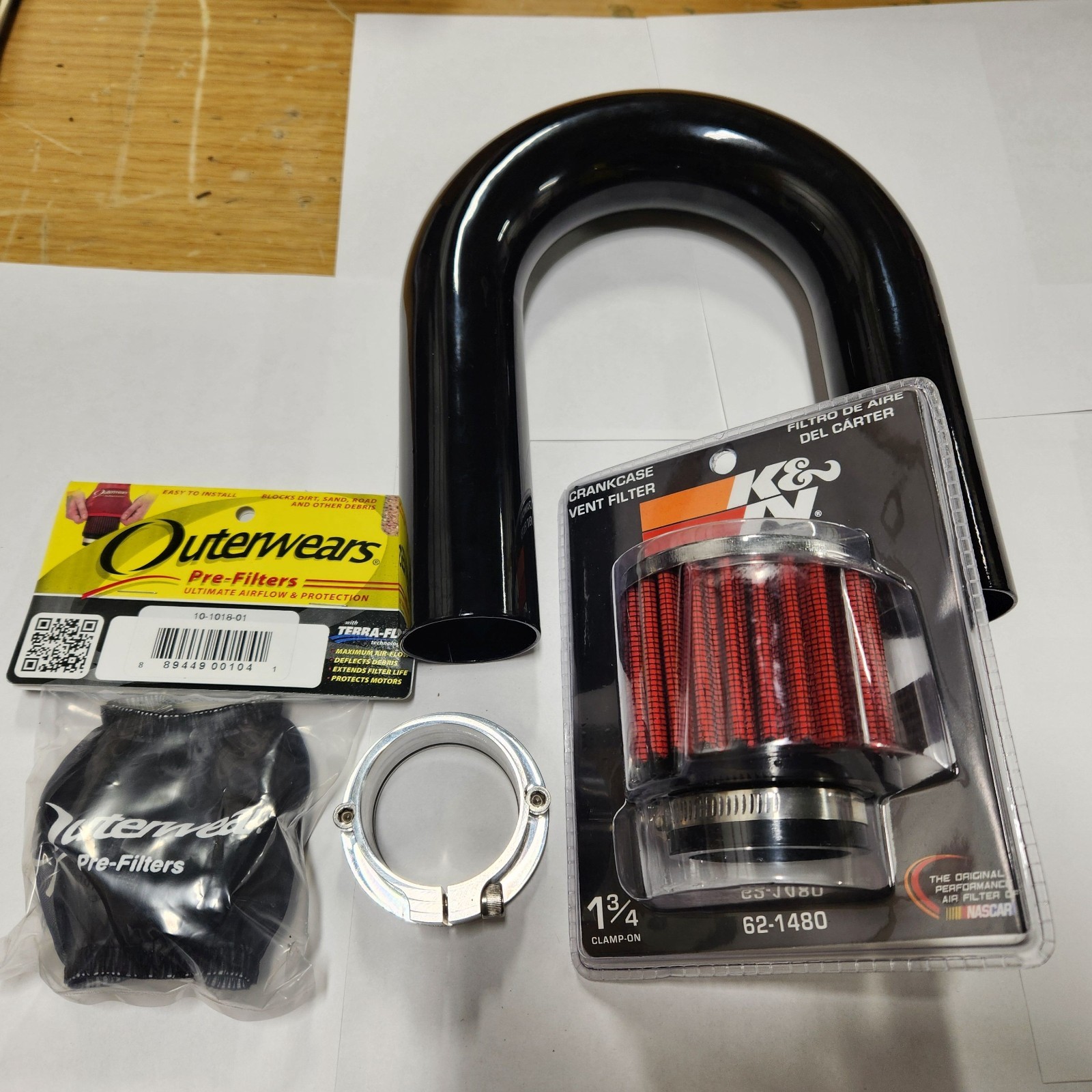 Sprint Car engine crankcase valley breather kit (Candy cane style) - new product