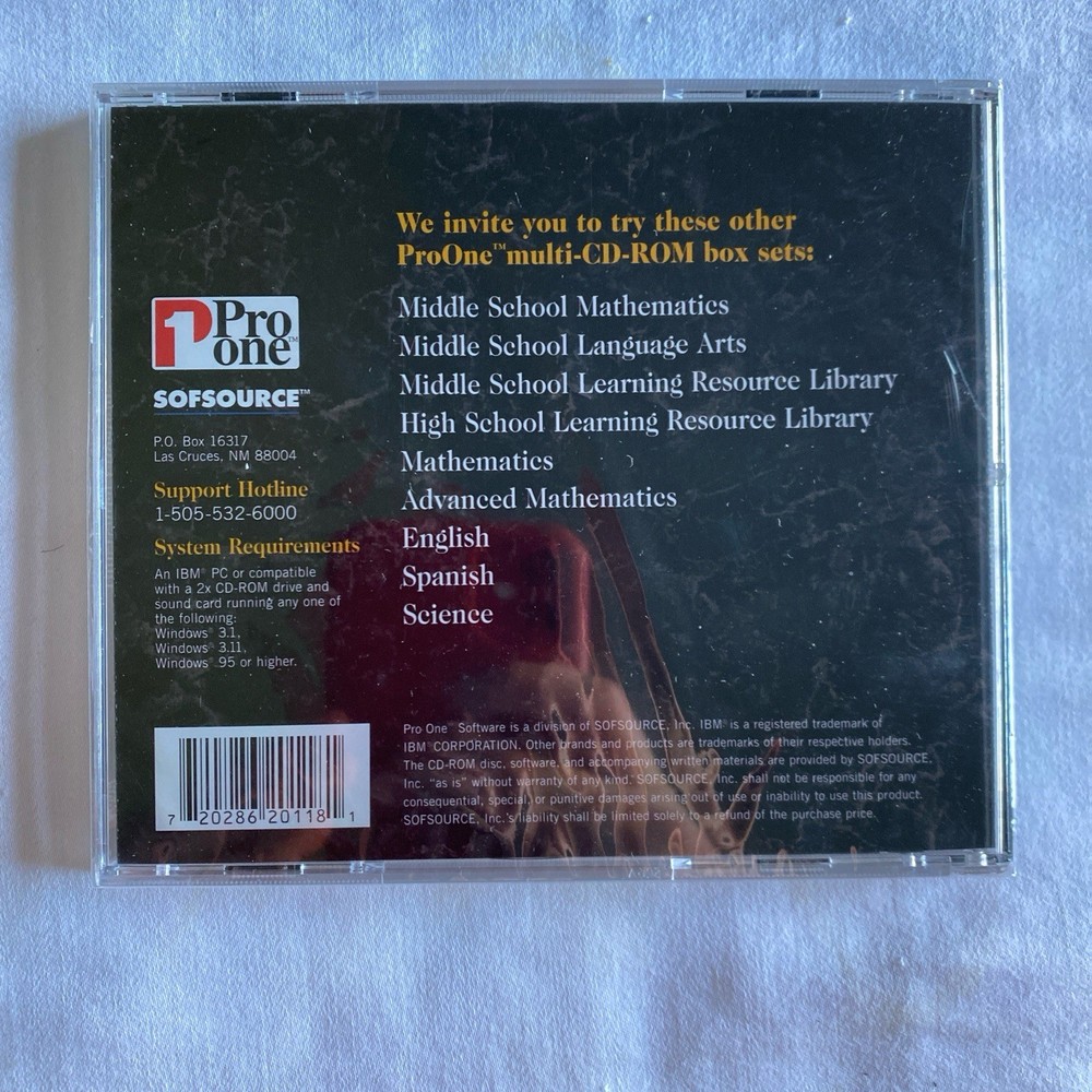 Mathematics Differential Equations Learning Tools Pro One Software PC-ROM New