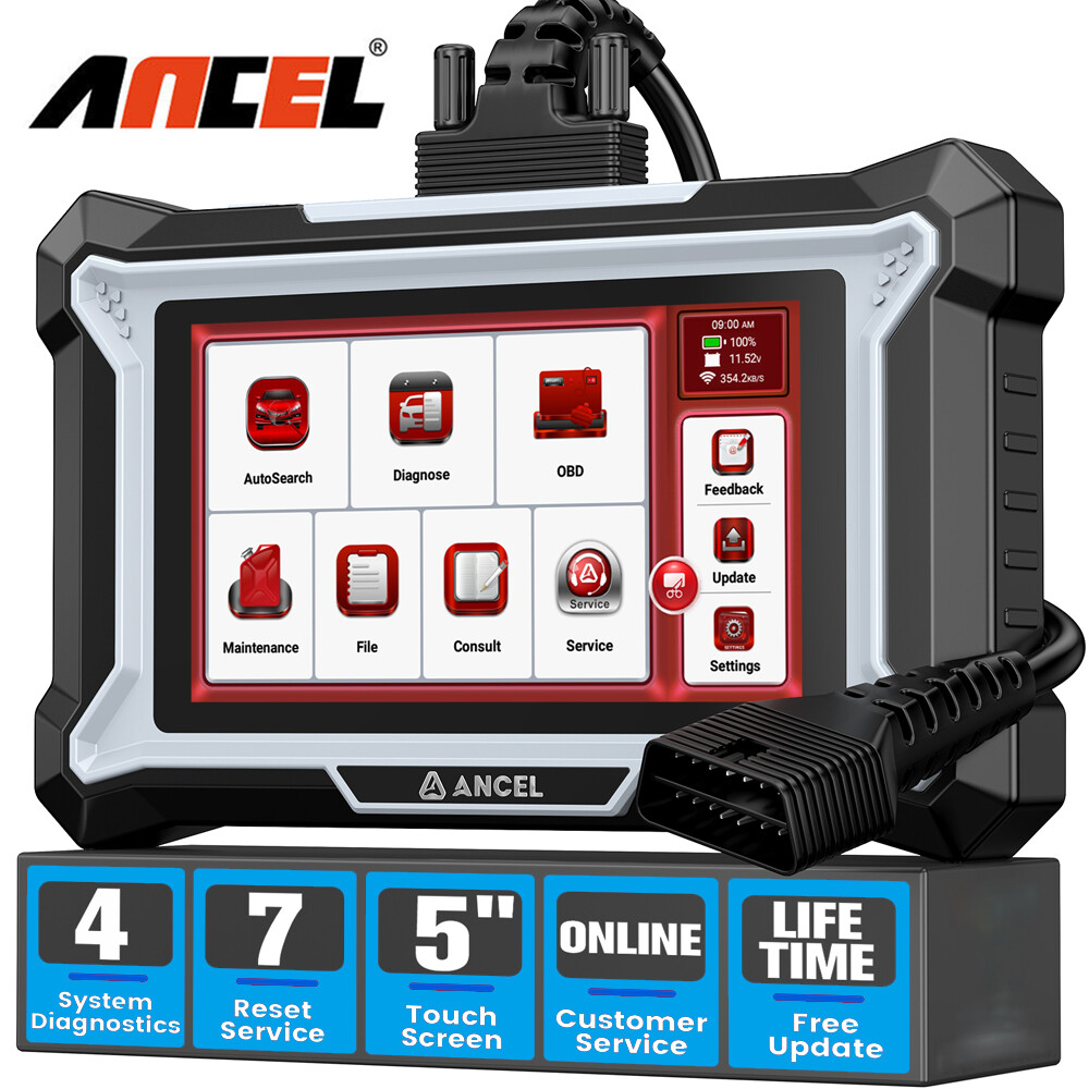 ANCEL DS100 Automotive Scanner OBD2 Diagnostic Tool ABS SRS ECM TCM Code Reader