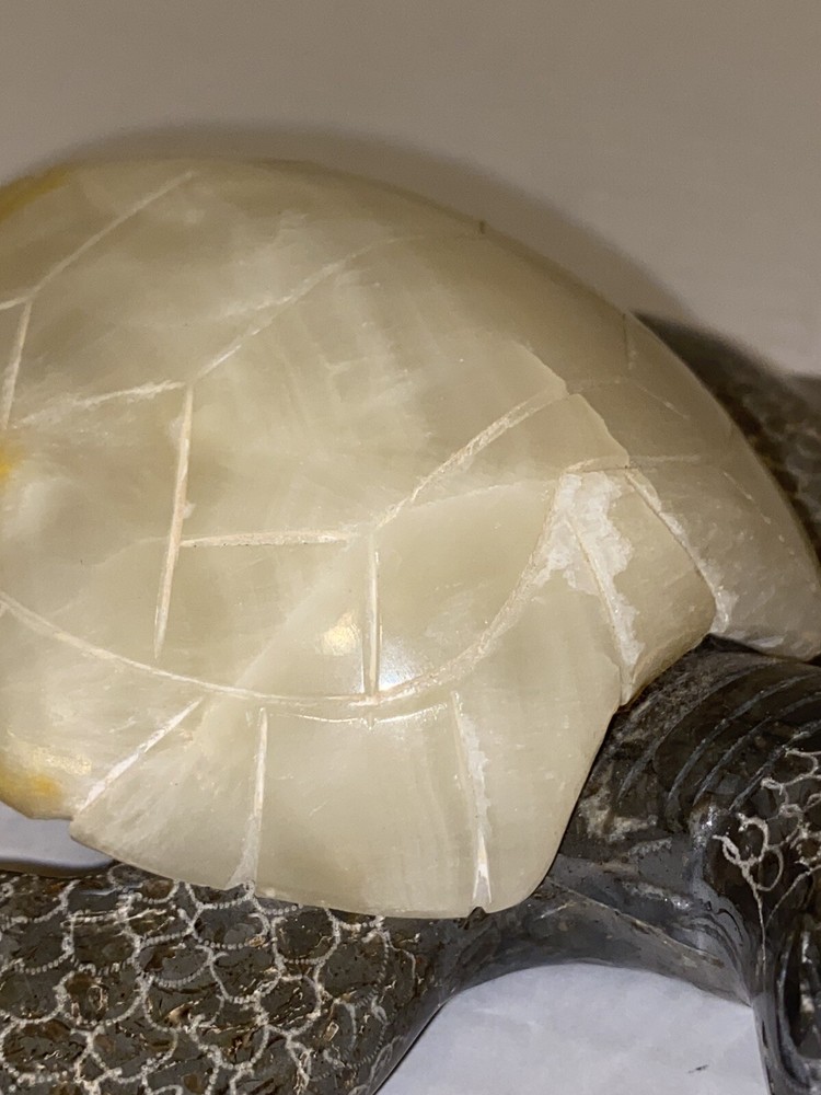Marble Turtle Figurine