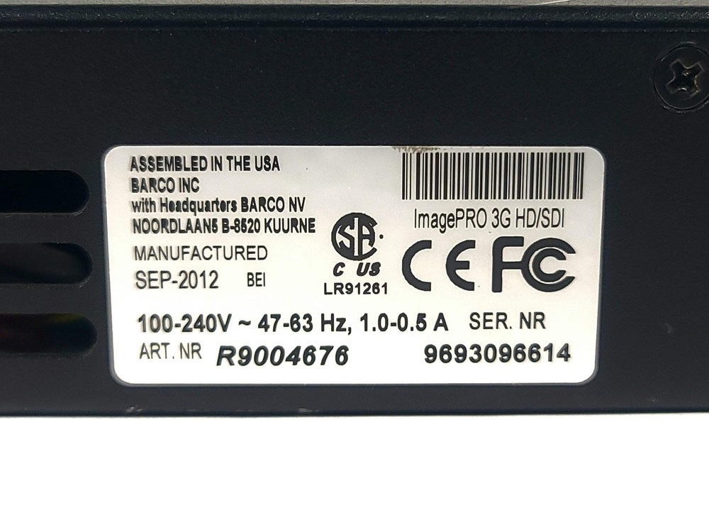 Barco R9004676 ImagePRO 3G Signal Processor(C1979-75)