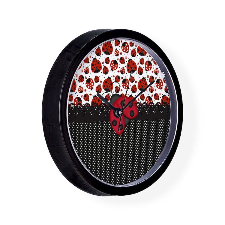 CafePress Ladybugs 10" Wall Clock (1004119753)