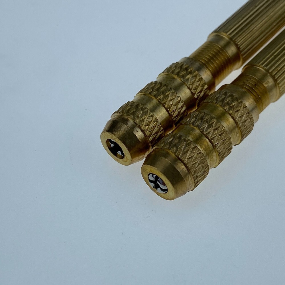 2 Pcs Improved Dual Reversible Chucks Drill Bits Pin Vise