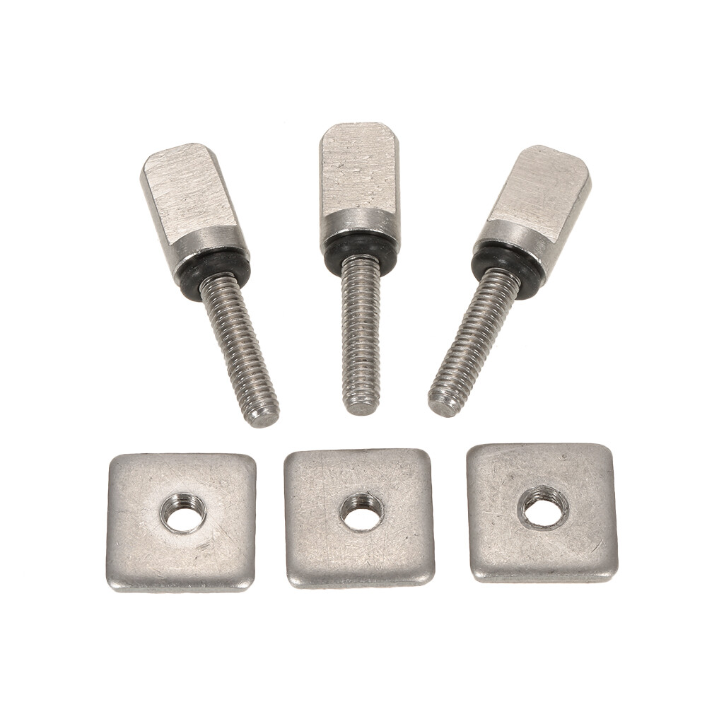 3 Surfboard Longboard Sliding Fin Screw & Fin Plate Replacement Kit for B1W2