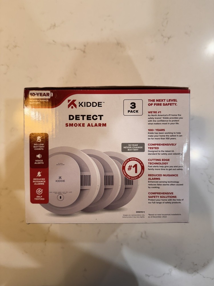Kidde Detect 20SD10-V Smoke Alarm 3 Pack
