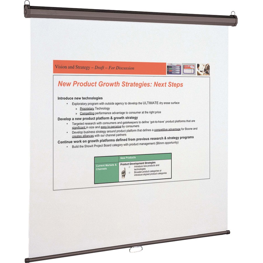Quartet Wall/ceiling Projection Screen - 70" X 70" - Matte White (670S)