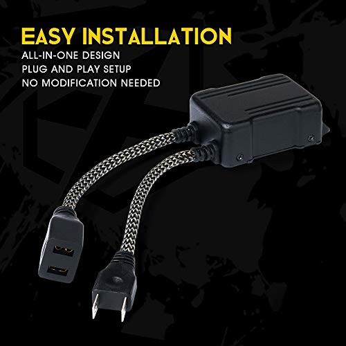 H7 LED Headlight Canbus Decoder Error Free Capacitors Resistors for LED For H7